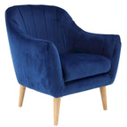 Polyester Living Room Accent Chair — Black, Blue, or Yellow