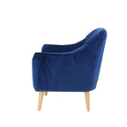 Polyester Living Room Accent Chair — Black, Blue, or Yellow