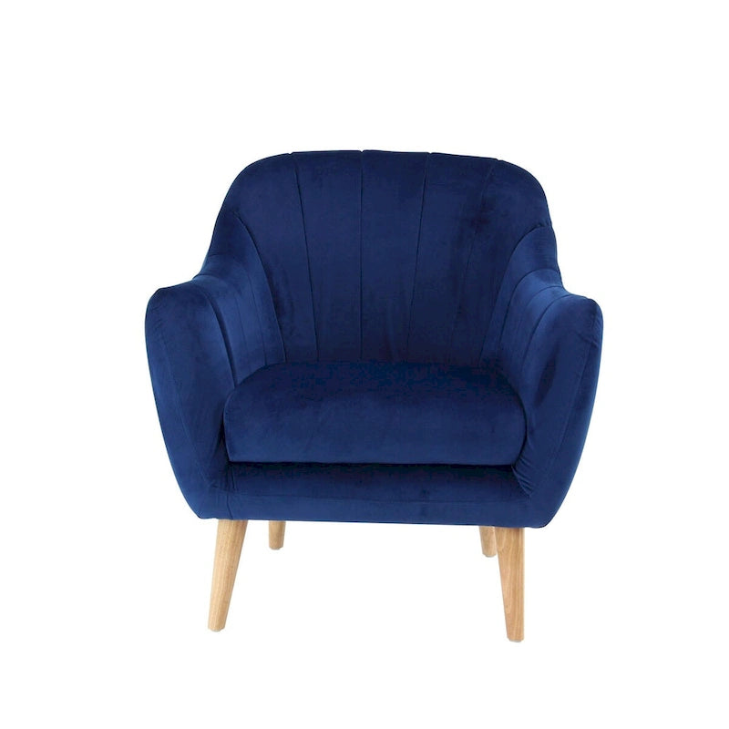 Polyester Living Room Accent Chair — Black, Blue, or Yellow