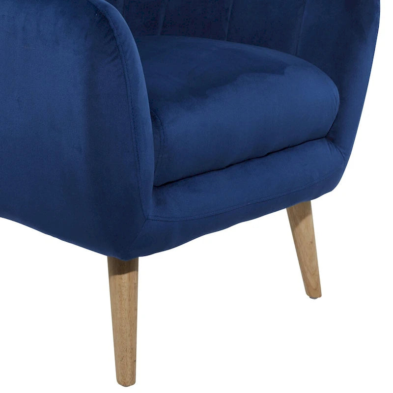 Polyester Living Room Accent Chair — Black, Blue, or Yellow