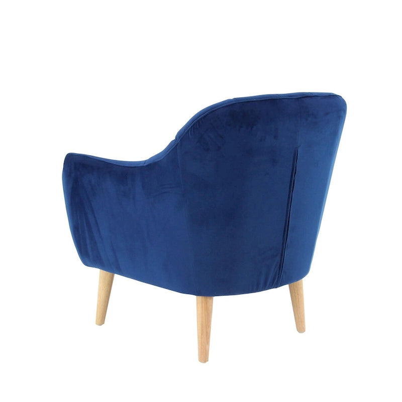 Polyester Living Room Accent Chair — Black, Blue, or Yellow