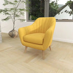 Polyester Living Room Accent Chair — Black, Blue, or Yellow