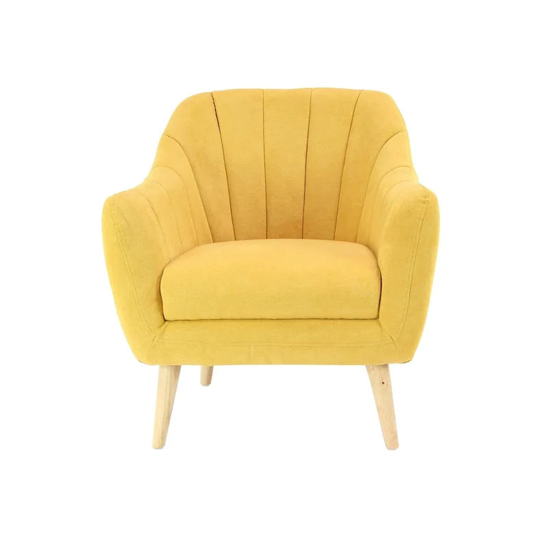 Polyester Living Room Accent Chair — Black, Blue, or Yellow