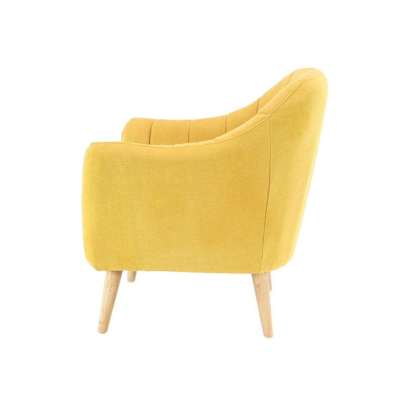Polyester Living Room Accent Chair — Black, Blue, or Yellow