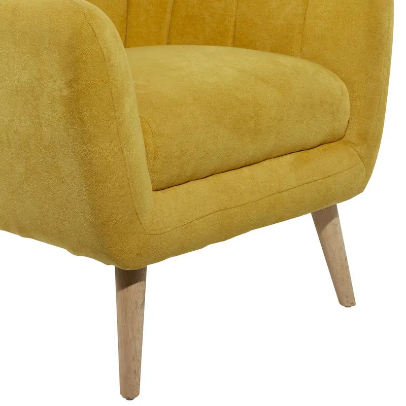 Polyester Living Room Accent Chair — Black, Blue, or Yellow