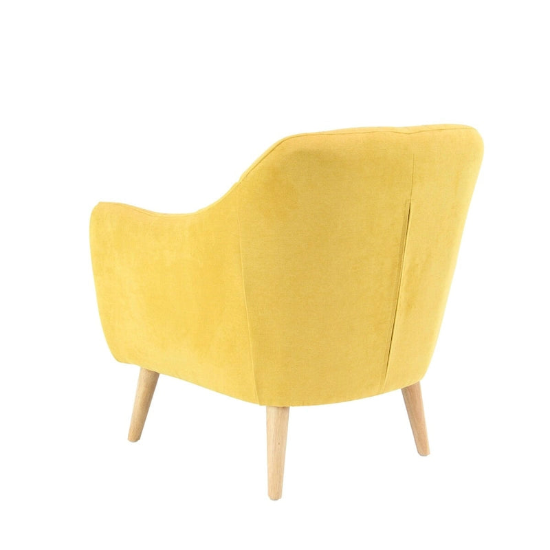 Polyester Living Room Accent Chair — Black, Blue, or Yellow