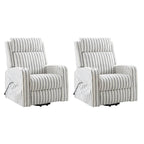 Modern Electric Lift, Massage, and Heated Recliner Sofa (with Charging Port and Solid Wood Tray) — 2-Piece Set