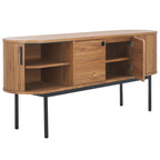 SAFAVIEH Home Shaelynn 4 Door Sideboard/Media Stand - 71Wx18Dx32H