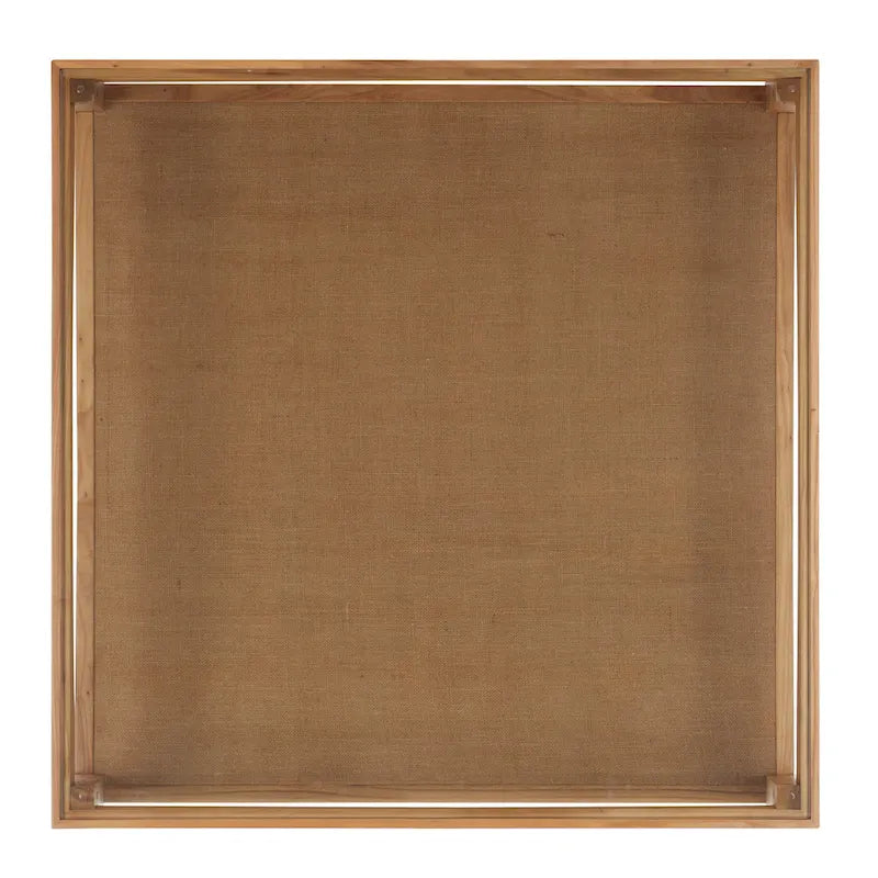 Square Glass Coffee Table — W40 x D40 x H17