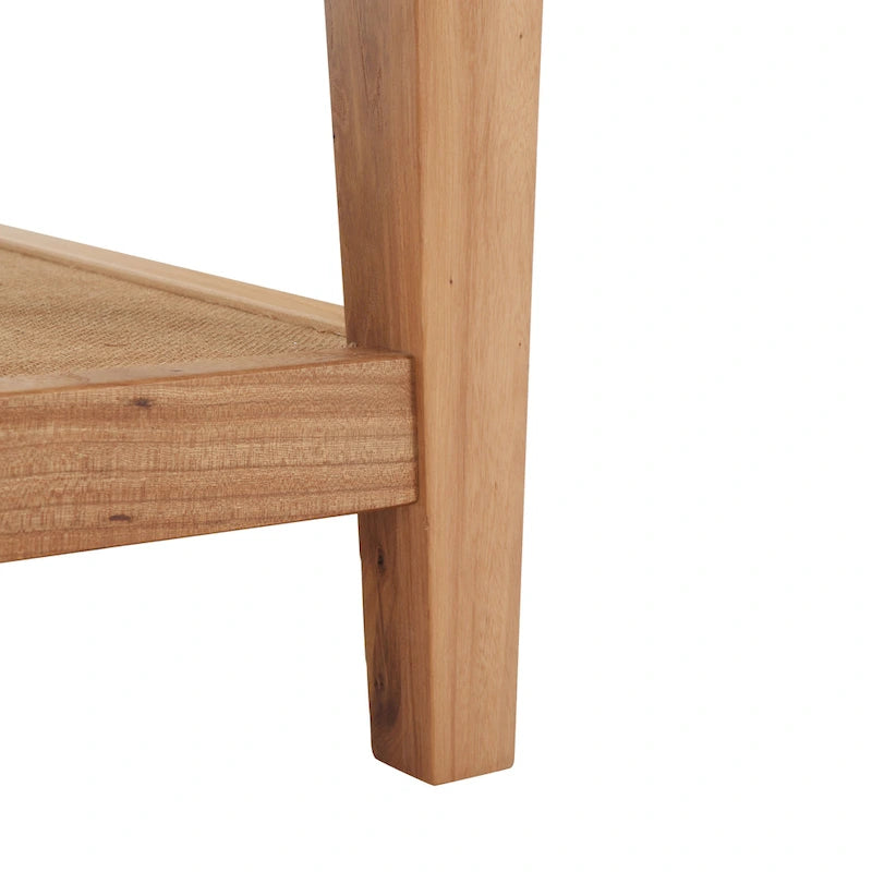 Square Glass Coffee Table — W40 x D40 x H17